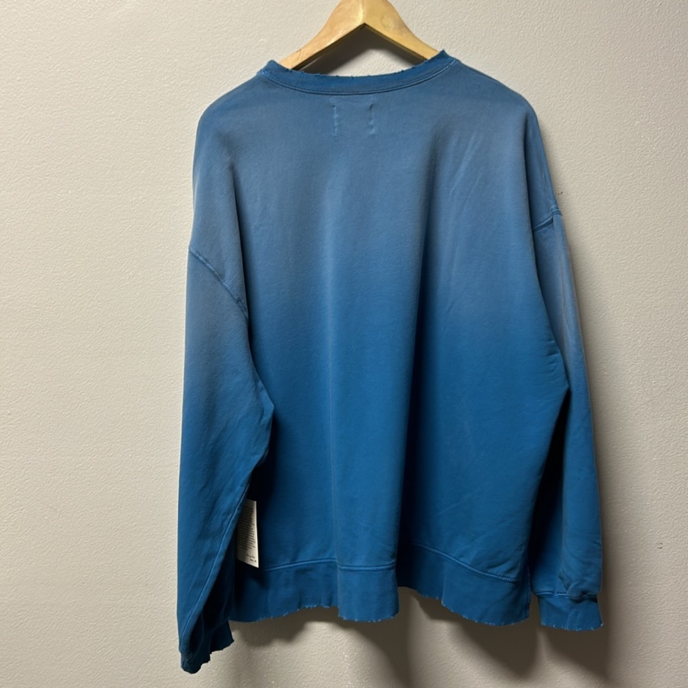 Electric & Rose Neil Sweatshirt High Low Oversized Blue Ombré NWT - Picture 2 of 11